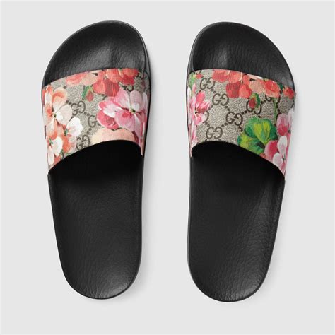 gucci flower flip flops|gucci flip flops cheap women's.